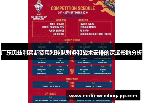 广东贝兹利买断费用对球队财务和战术安排的深远影响分析