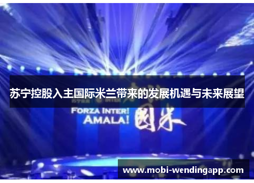 苏宁控股入主国际米兰带来的发展机遇与未来展望