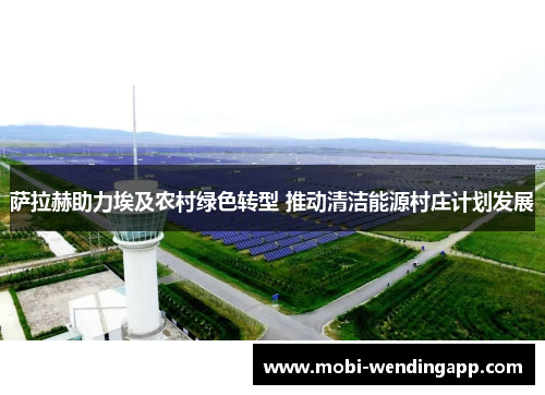 萨拉赫助力埃及农村绿色转型 推动清洁能源村庄计划发展